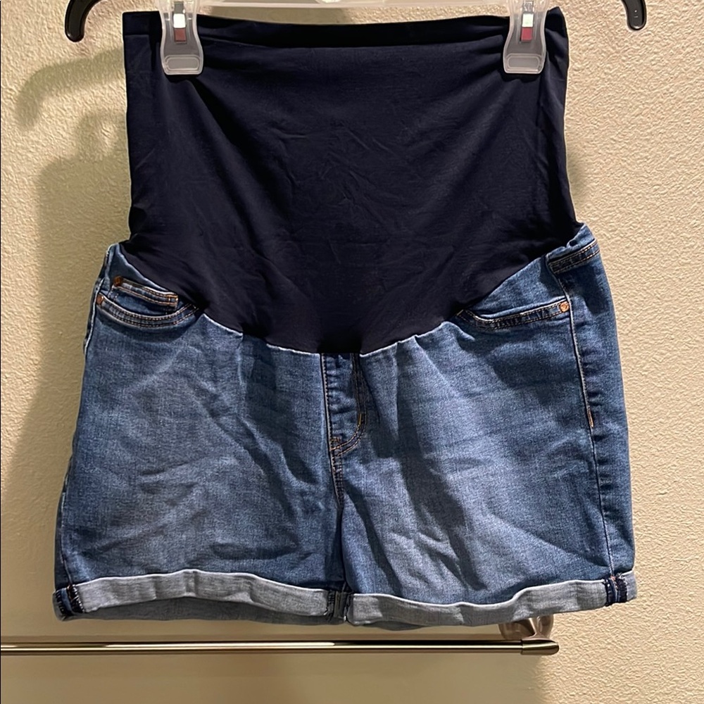 Denim Maternity Shorts